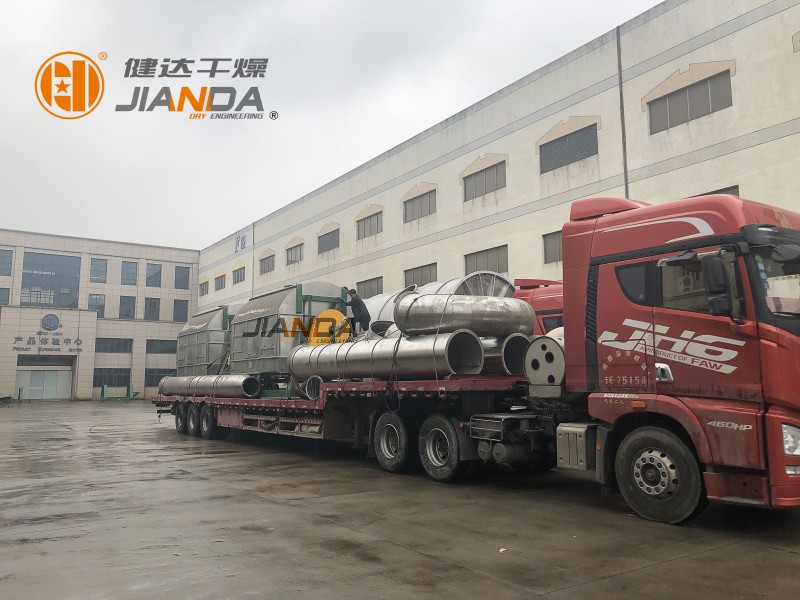 新疆6臺高鹽母液干燥設備節前發出