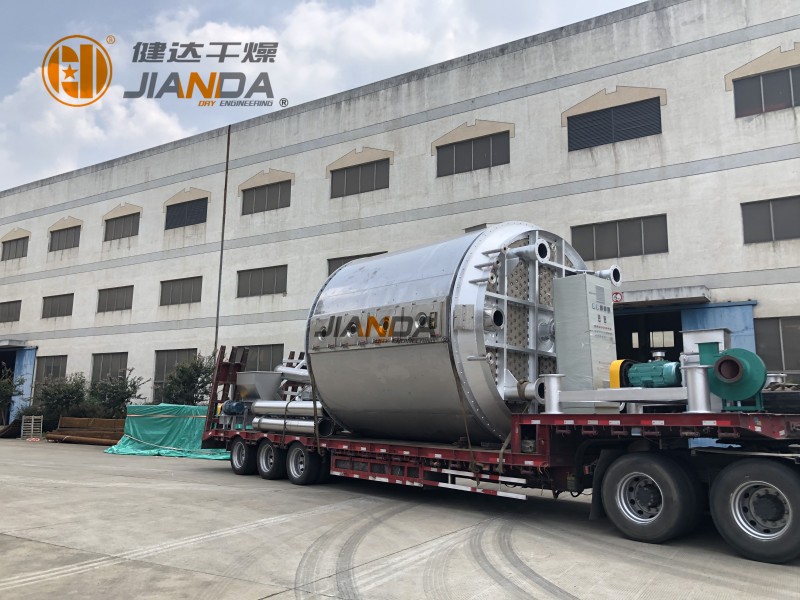 2.5噸/小時氯化鈉盤式干燥裝車發貨